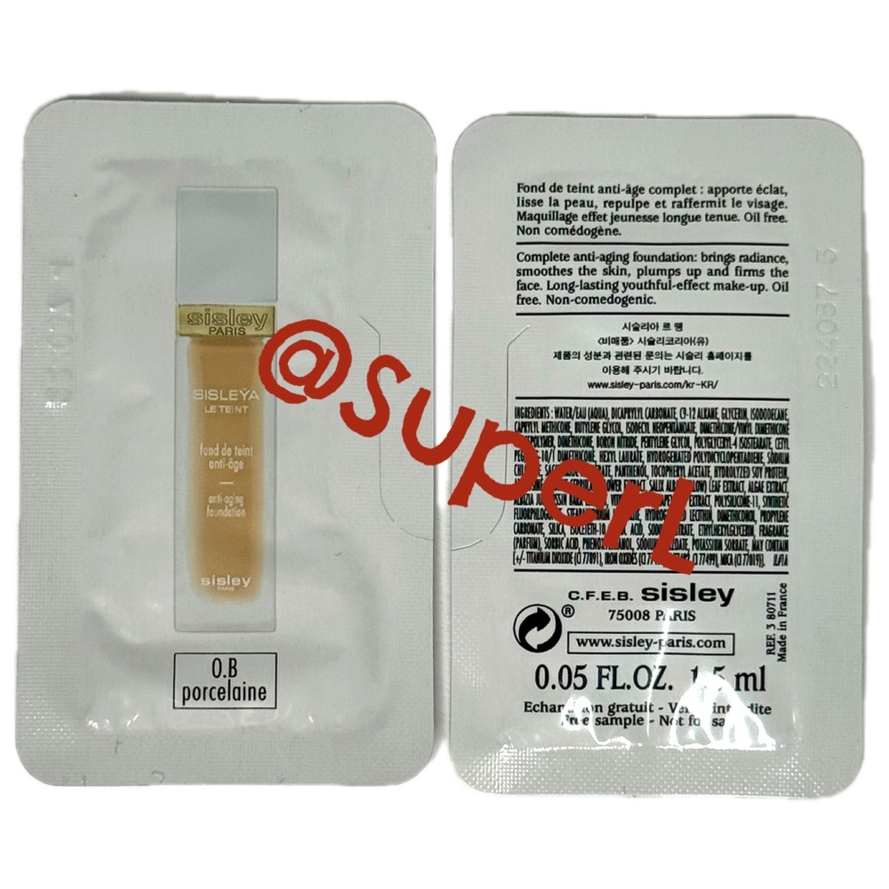 3/$15 NEW Sisley Sisleÿa Le Teint Foundation 0B Porcelaine - Picture 2 of 4